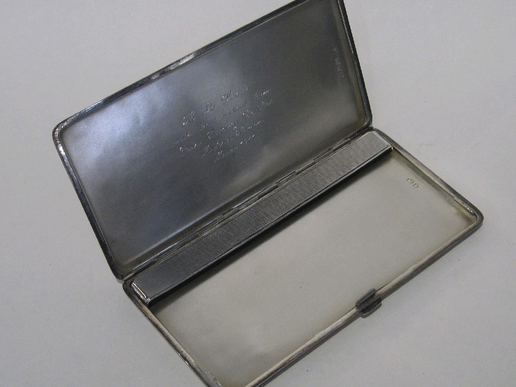 Appraisal: Silver cigarette case London