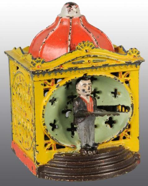 Appraisal: Cast Iron Hall's Liliput Mechanical Bank Description Manufactured by J