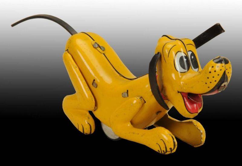 Appraisal: Linemar Disney Running Pluto Friction Toy in O B Description