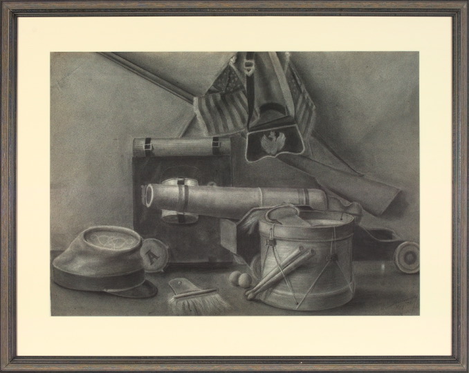 Appraisal: Ellsworth Woodward American New Orleans - Still Life with Civil