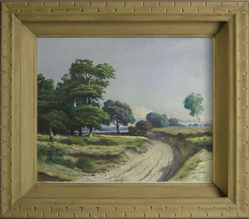 Appraisal: Oil on canvas landscape signed Alex Lefort x