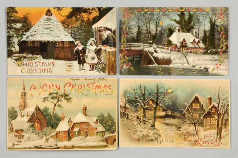 Appraisal: Lot of Hold to the Light Postcards Includes cottages and