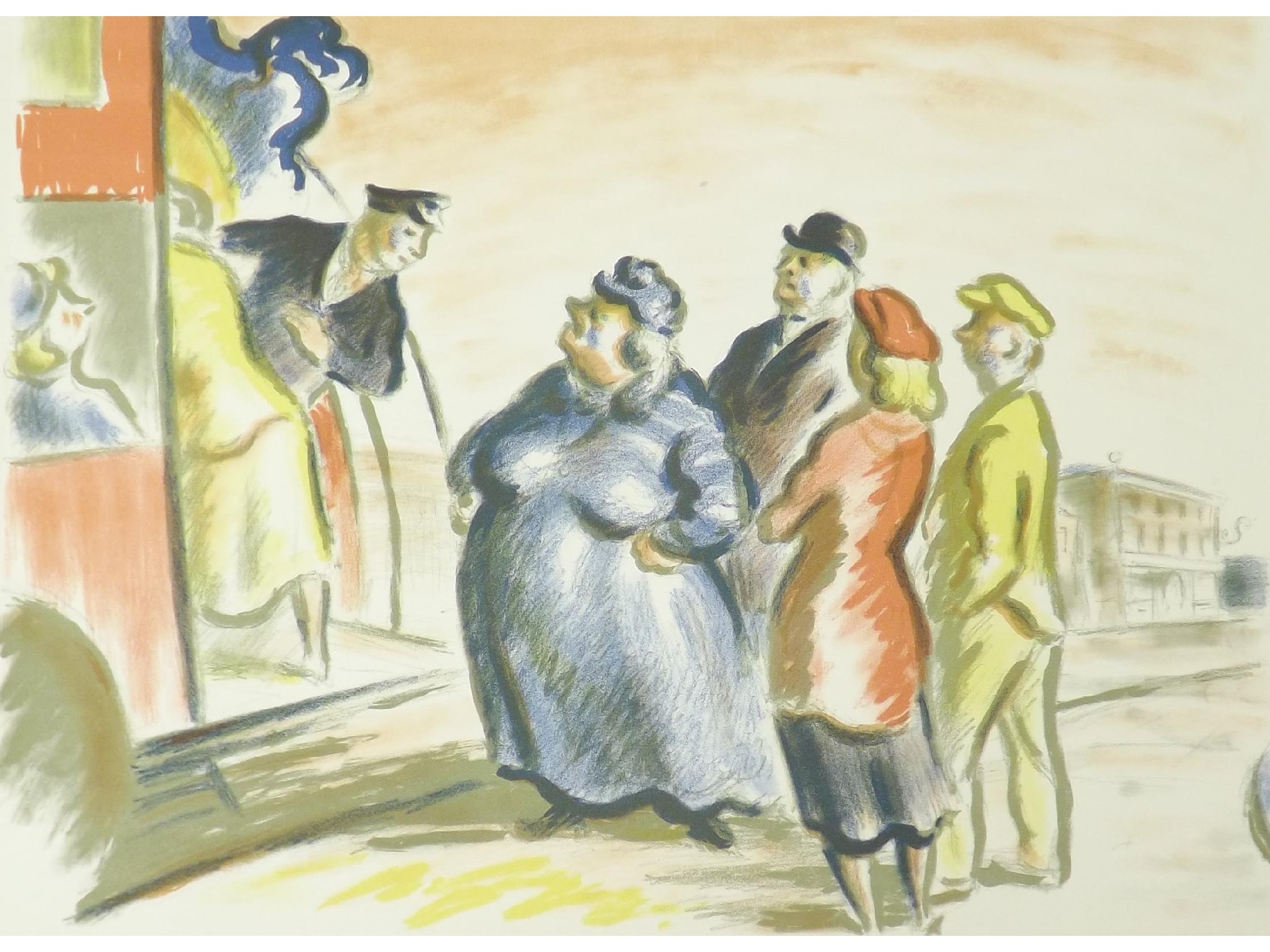 Appraisal: Edward Ardizzone - - 'The Bus Stop' published by Contemporary