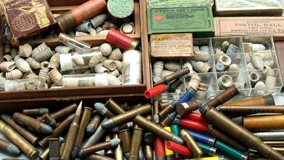 Appraisal: Large collection assorted ammunition rim and center fire cartridges cal