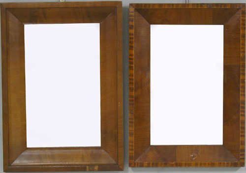 Appraisal: Two mahogany mirrors mid th c l w l w