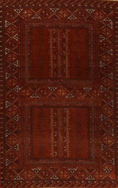 Appraisal: TURKOMAN HATCHLIArea rug ca x