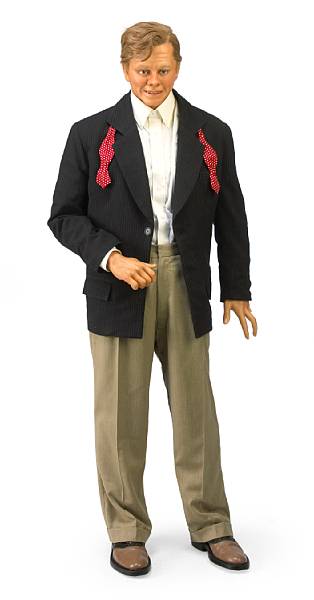 Appraisal: A Mickey Rooney life-size wax figure s Showing the actor