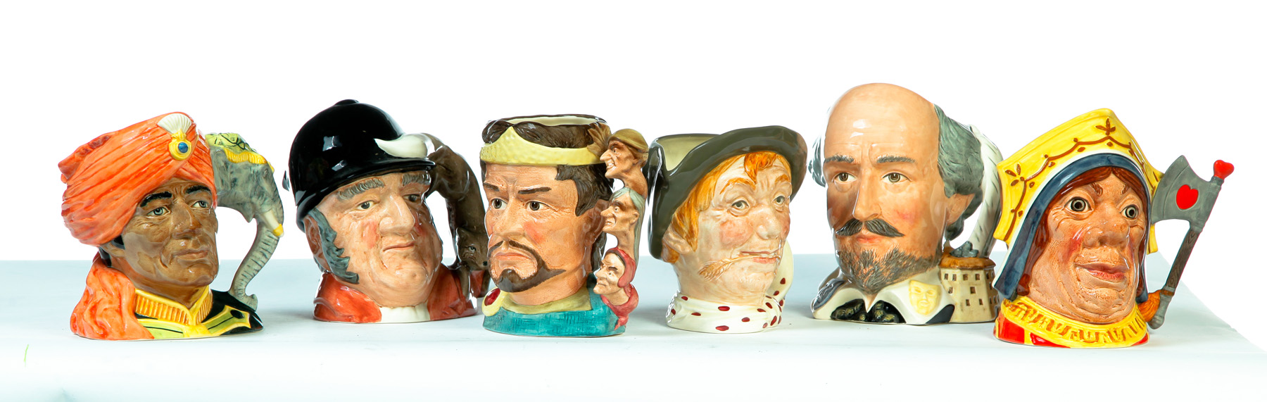 Appraisal: SIX ROYAL DOULTON CHARACTER JUGS England th quarter- th century