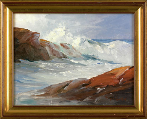 Appraisal: Roger William Curtis American - oil on board titled Ocean