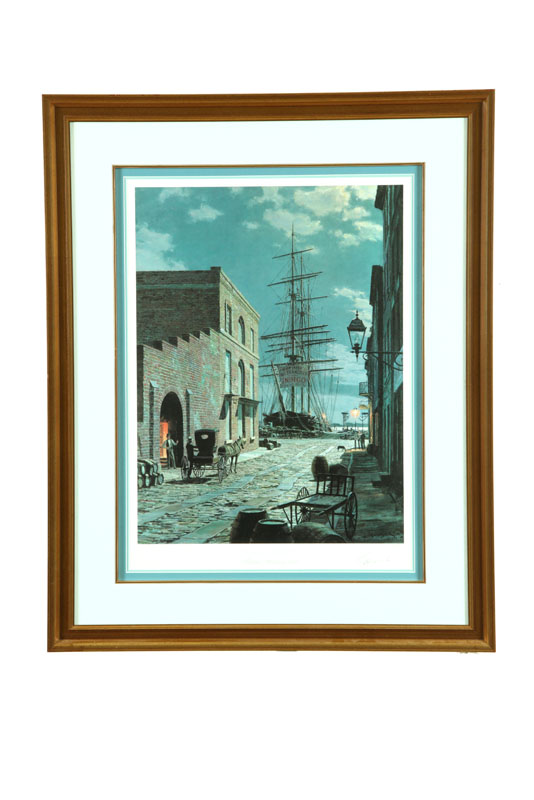 Appraisal: CHARLESTON PRIOLEAU STREET IN BY JOHN STOBART ENGLISH AMERICAN -