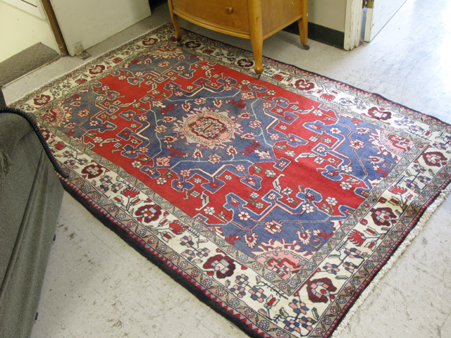 Appraisal: PERSIAN TAFRESH AREA RUG Markazi Province central Iran floral and