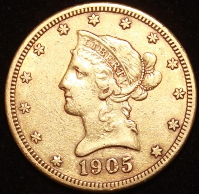 Appraisal: U S TEN DOLLAR GOLD PIECE IN FINE CONDITION GRAMS