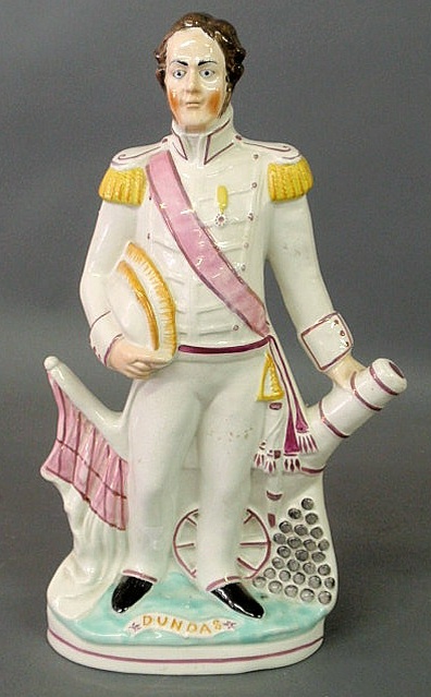 Appraisal: Staffordshire figure of Admiral Dundas c h x w