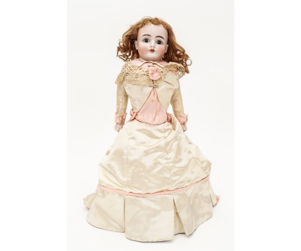 Appraisal: German D E P bisque head doll with open mouth