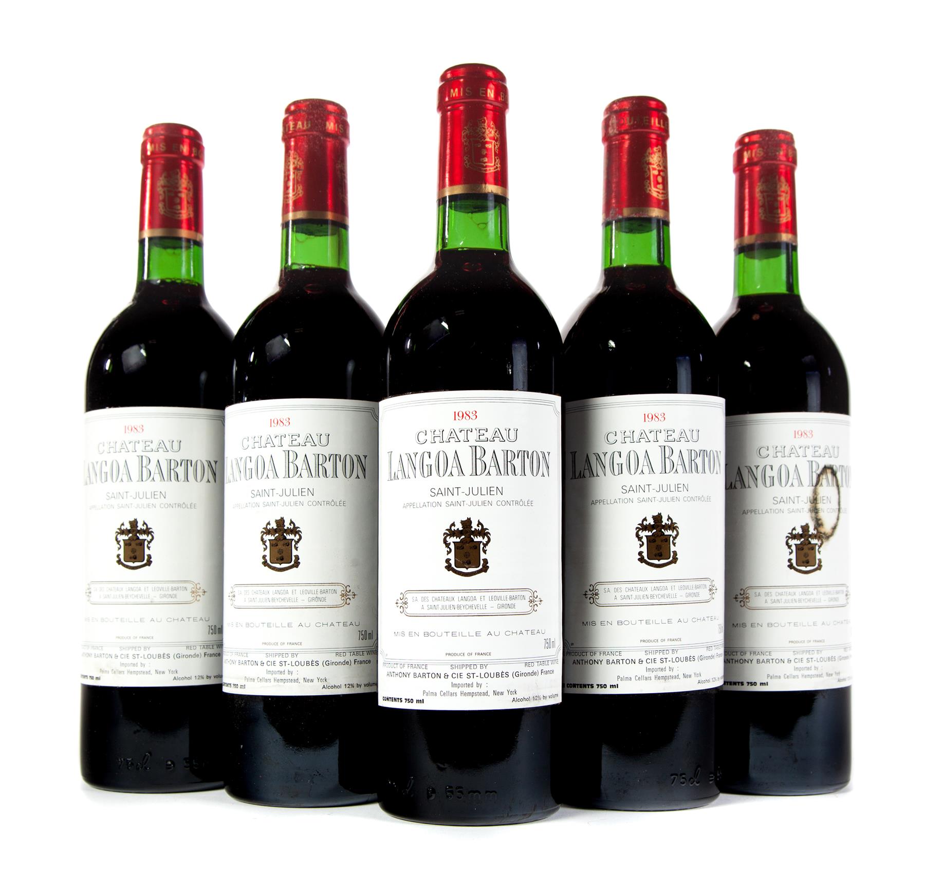 Appraisal: CHATEAU LANGOA BARTON Saint-Julien bottles ml