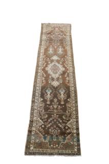 Appraisal: Hand Woven Persian Tabriz Runner ' ' Wool Iran Floral