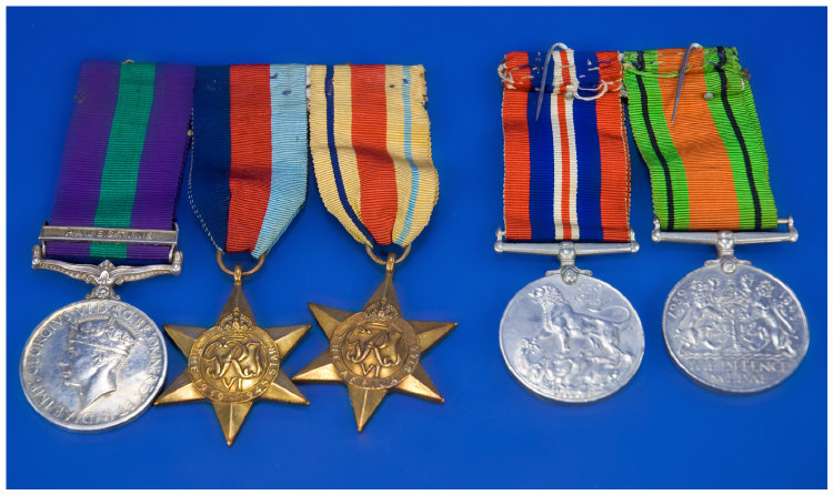 Appraisal: WW Medals Trio Comprising General Service Medal With Palestine Clasp