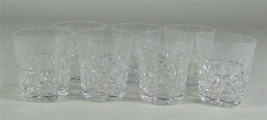 Appraisal: Seven Waterford Tumblers Kylemore pattern Etched signature high