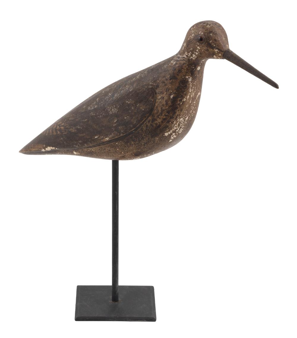 Appraisal: LONG ISLAND WILLET DECOY th Century Maker unknown Glass eyes