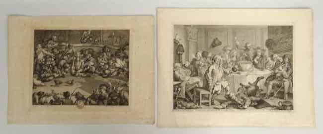 Appraisal: Lot two early Hogarth William Hogarth United Kingdom - including