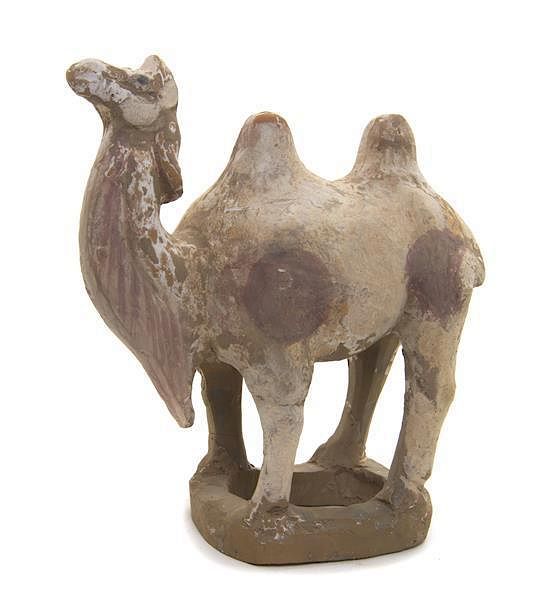 Appraisal: A Pottery Camel Height inches A Pottery Camel tang dynasty