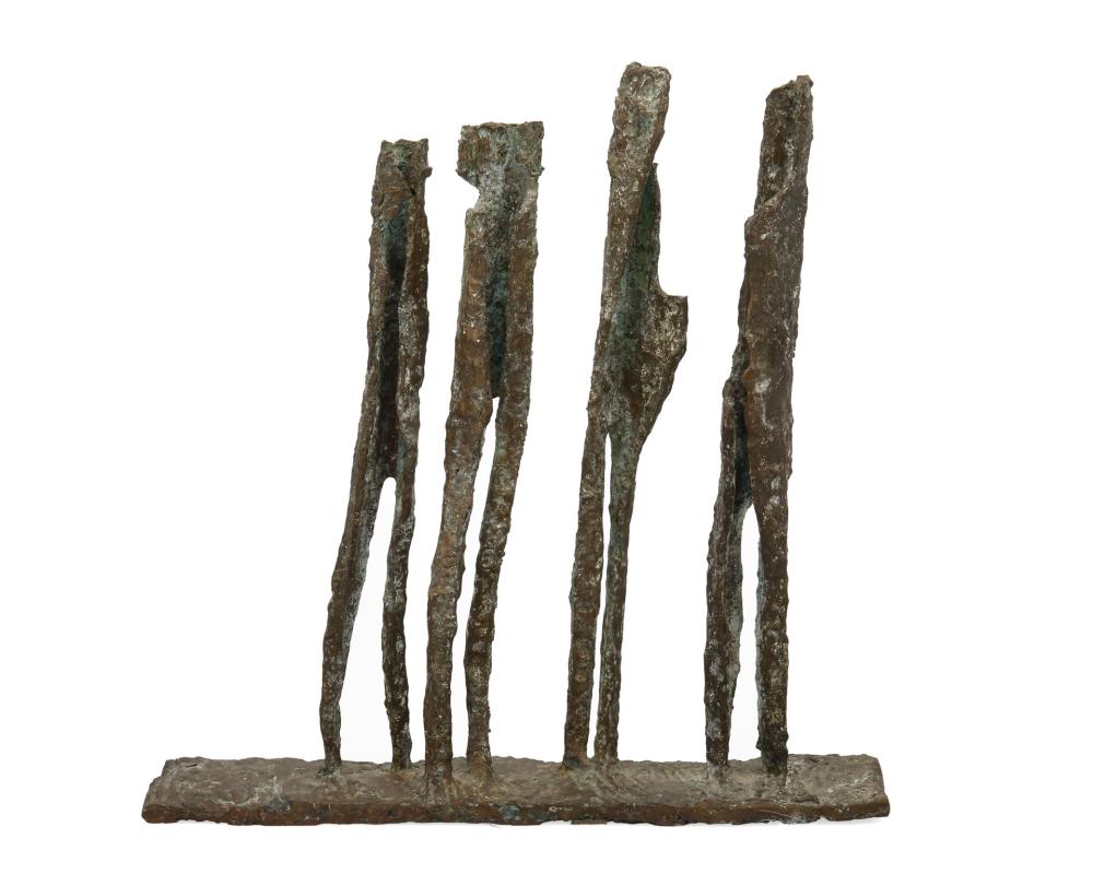 Appraisal: Thomas Larkin th Century American Landscape Somme Patinated bronze Appears