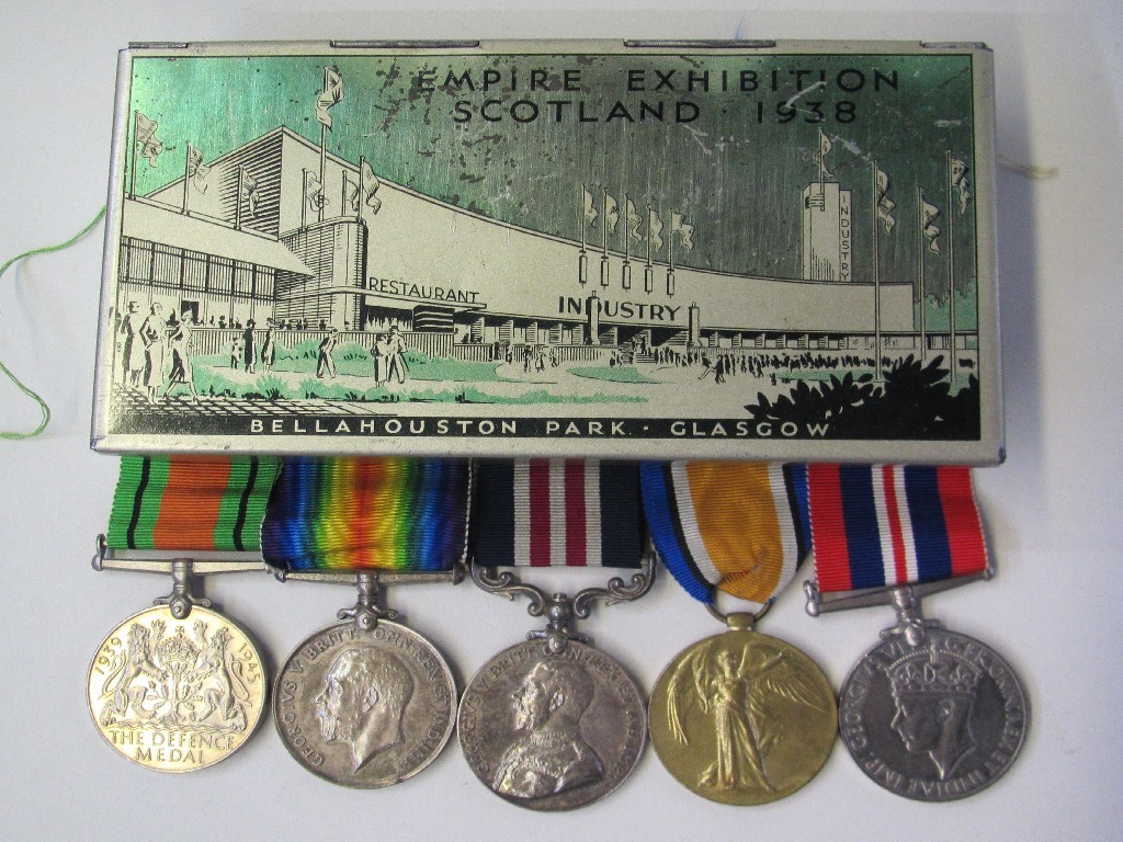 Appraisal: Lot comprising military medal group of three to Sgt G