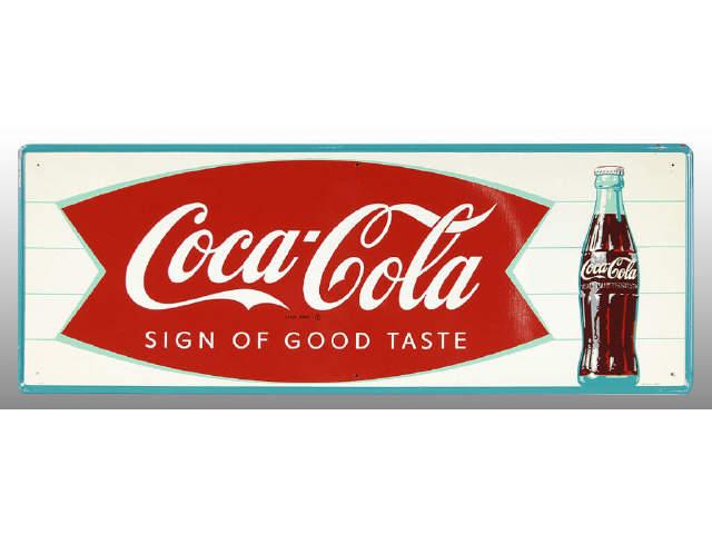 Appraisal: Lot of Coca-Cola Sign of Good Taste Tin Signs Description