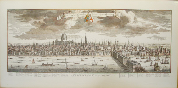 Appraisal: Hand coloured engraving - A Prospect of the City of