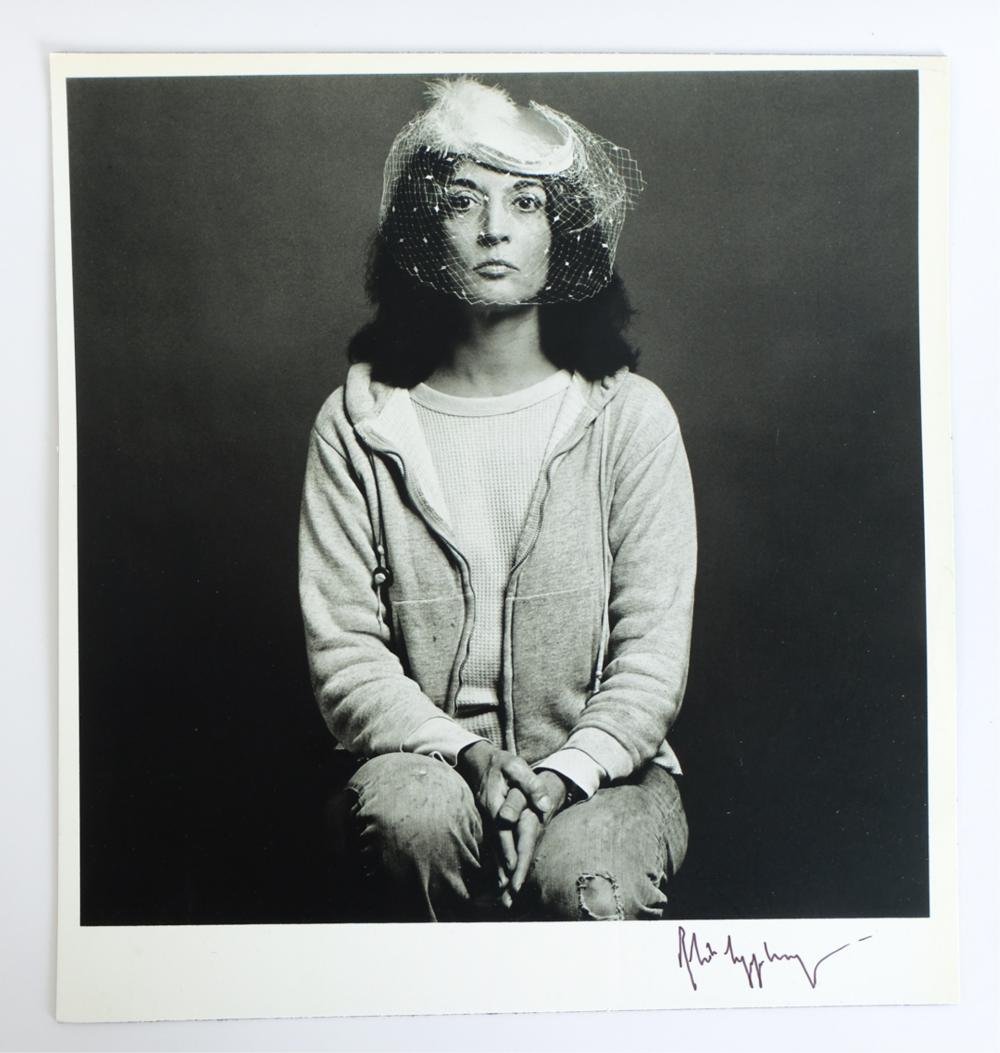 Appraisal: ROBERT MAPPLETHORPE MARISOL HAND SIGNEDRobert Mapplethorpe American - Marisol photogravure