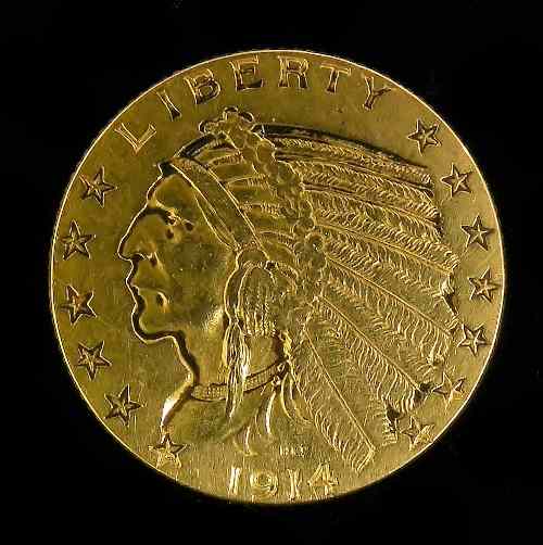 Appraisal: A United States of America gold half Eagle Five Dollars