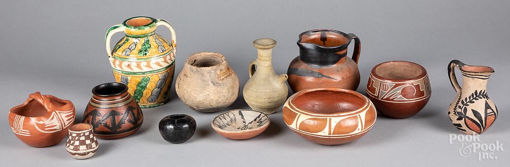 Appraisal: Group of Native American Indian and tribal potter Group of