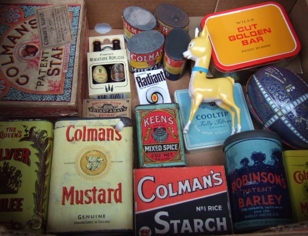 Appraisal: Advertising interest including various tins the products including various Colmans