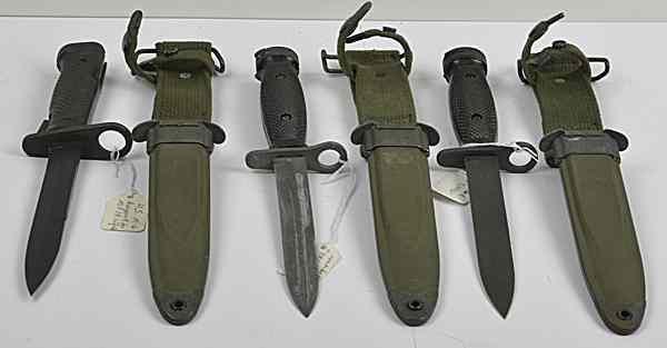 Appraisal: US Korean War M- Bayonets and M- Bayonet with Scabbards