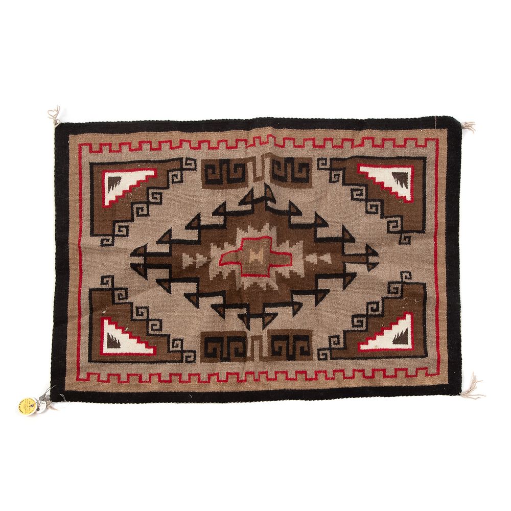 Appraisal: Navajo Two Grey Hill Rug by Dorien Benny x in