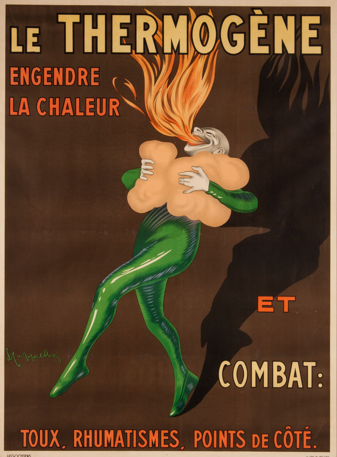 Appraisal: Leonetto Cappiello Le Thermogene litho poster Italian - Color lithographic