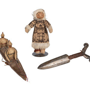 Appraisal: Collection of Northwest Coast and Arctic Souvenirs th century lot