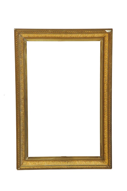 Appraisal: FRAME American or European nd half- th century Gilt carved