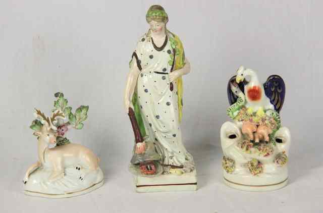 Appraisal: A Staffordshire pearlware figure of Peace early th Century cm