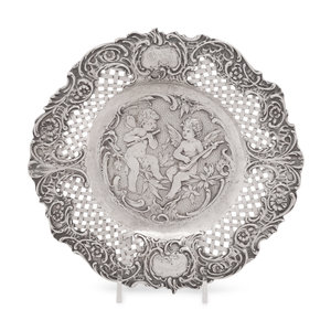 Appraisal: A German Silver Tray Early th Century marked ' '