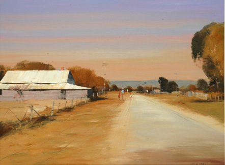 Appraisal: Colin Parker born The Road to Creswick Victoria oil on