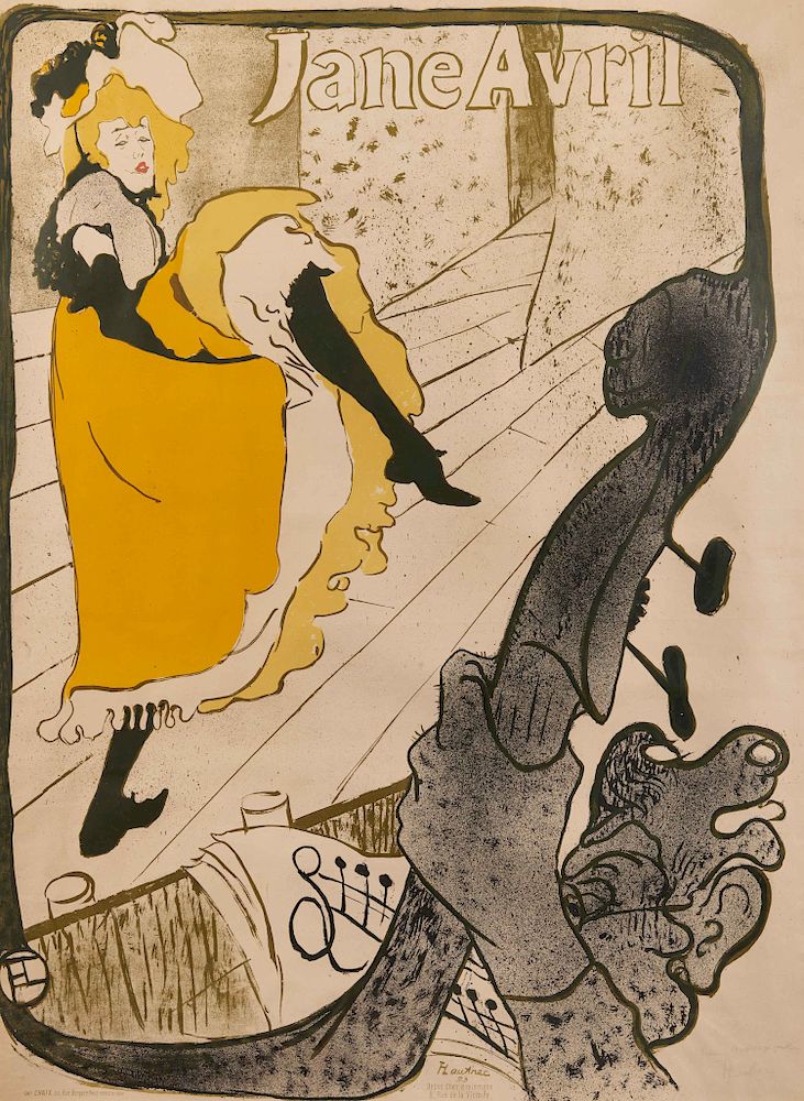 Appraisal: HENRI de TOULOUSE-LAUTREC French - Jane Avril HENRI de TOULOUSE-LAUTREC