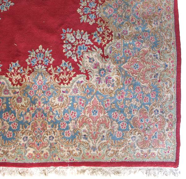 Appraisal: A Kerman carpet size approximately ft in x ft in