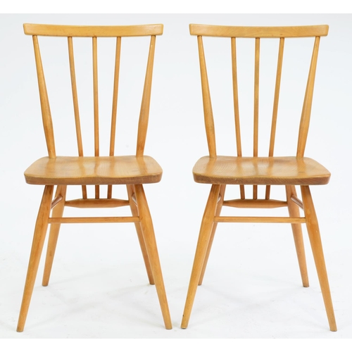 Appraisal: A pair of Ercol light ash dining chairs More Information