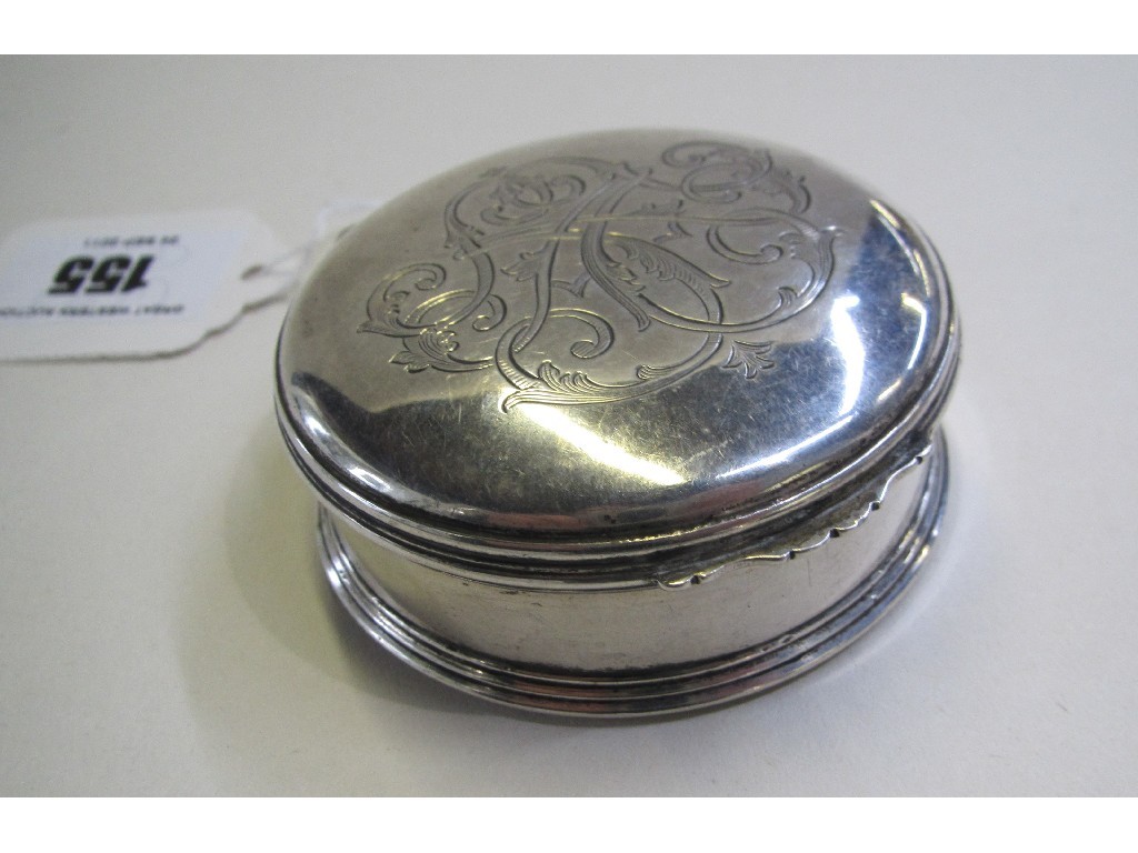 Appraisal: Georgian white metal snuff box