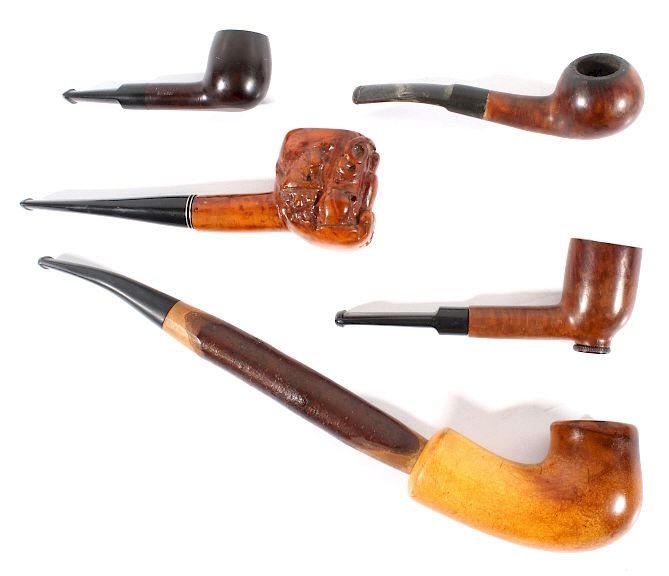 Appraisal: Collection of Assorted Wood Smoking Pipes Included in this lot