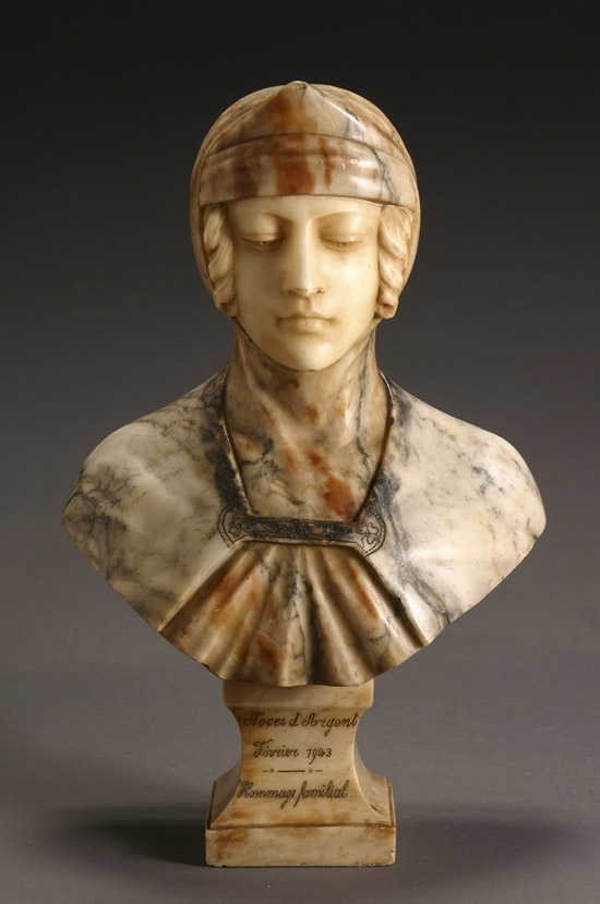 Appraisal: Professor Aurili Italian th Century Bust of a Woman Signed