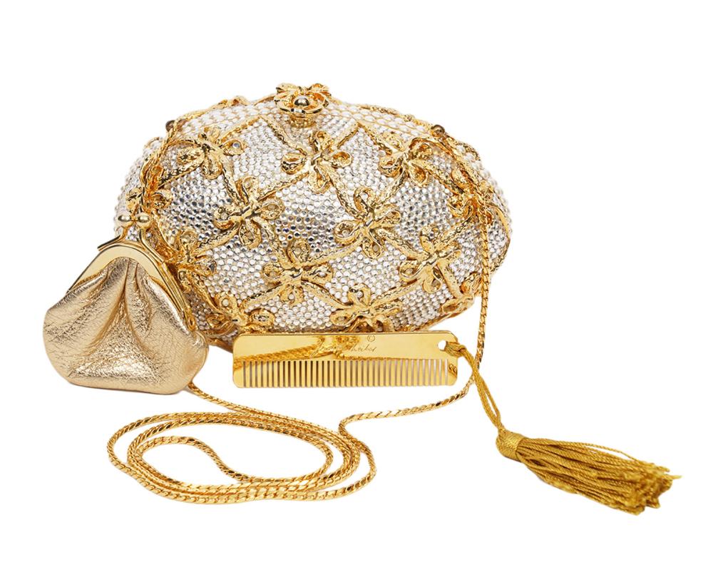 Appraisal: JUDITH LEIBER 'FABERGE EGG' MINAUDIERE BAGJudith Leiber minaudi re bag