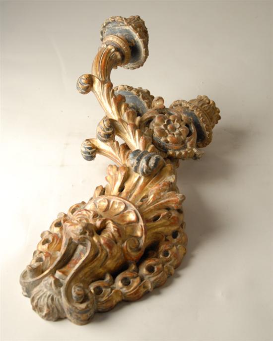 Appraisal: A th C Louis XV Wall Sconce gilt wood and