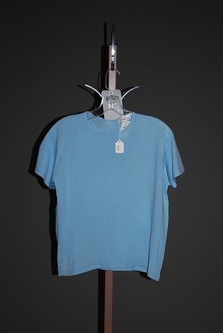 Appraisal: TSE aqua wool short sleeve knit top Size L Neiman